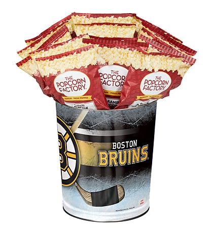 Boston Bruins 3 Flavor Popcorn Tin